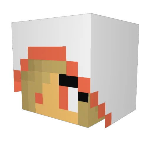 Amrasi345 Minecraft avatar head, 3D render