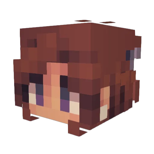 Amrenos Minecraft avatar head, 3D render