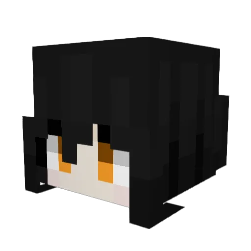 AmrinCP Minecraft avatar head, 3D render