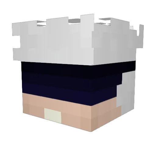 Amrtu Minecraft avatar head, 3D render