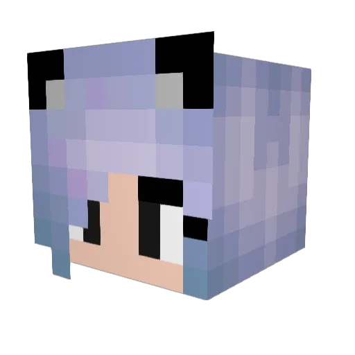 Amryon Minecraft avatar head, 3D render