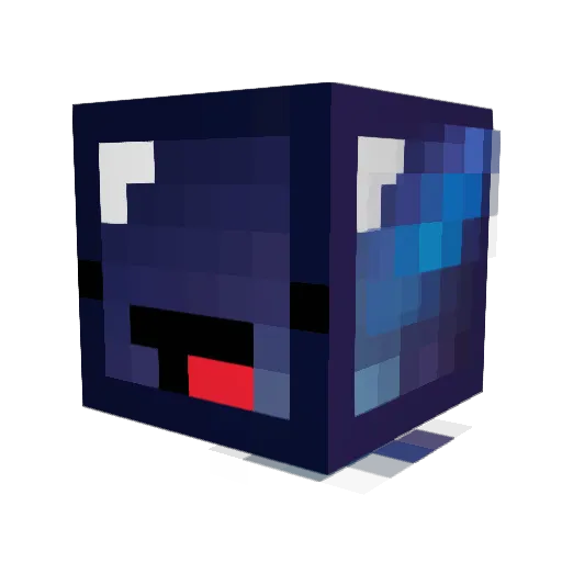 AmsTonite Minecraft avatar head, 3D render