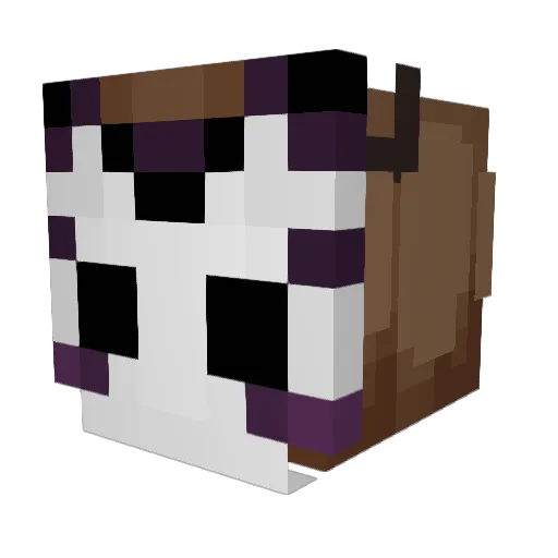 Amudge Minecraft avatar head, 3D render