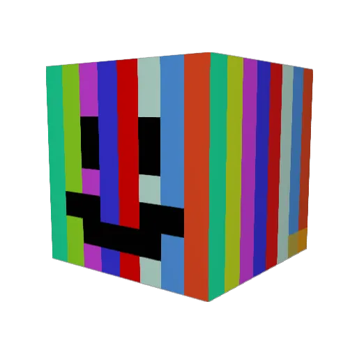 Amunis Minecraft avatar head, 3D render