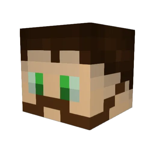 Amunkar Minecraft avatar head, 3D render