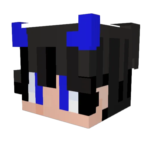 Amure_7 Minecraft avatar head, 3D render