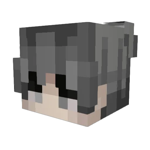 Amuse Minecraft avatar head, 3D render