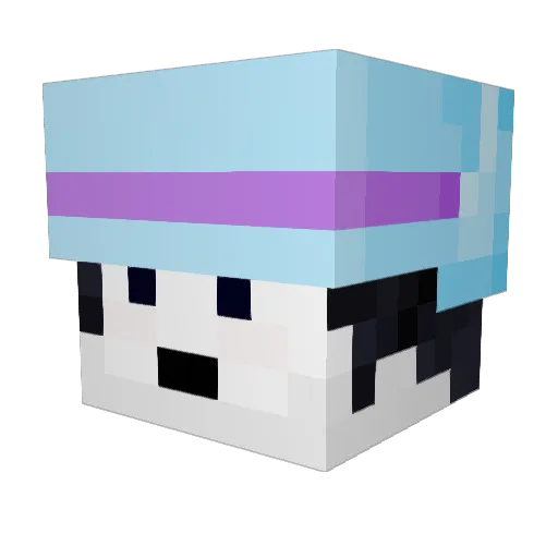 Amwright13 Minecraft avatar head, 3D render