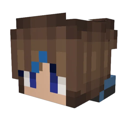 Amx8_x Minecraft avatar head, 3D render