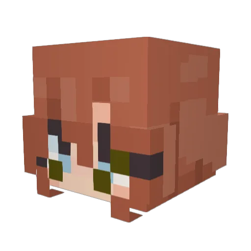 AmyCute10 Minecraft avatar head, 3D render