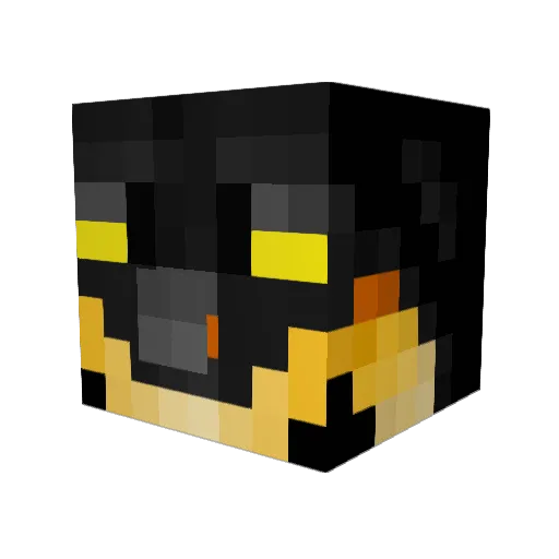 AmyNeavePurser Minecraft avatar head, 3D render
