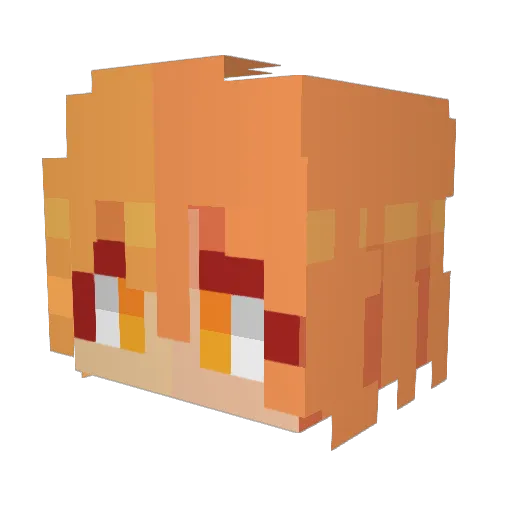 AmyRose16__ Minecraft avatar head, 3D render