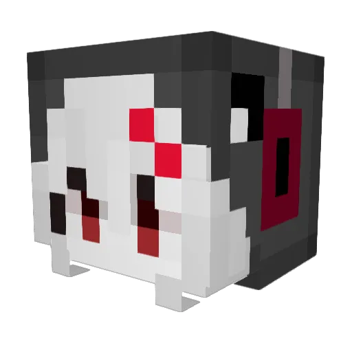 Amy_ml Minecraft avatar head, 3D render