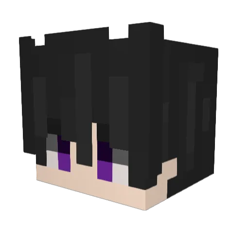 Amyanek420 Minecraft avatar head, 3D render