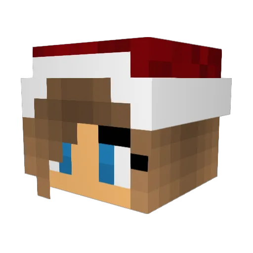 Amycat414 Minecraft avatar head, 3D render
