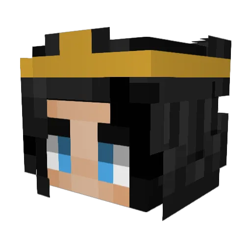 Amyk202 Minecraft avatar head, 3D render