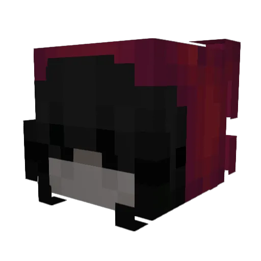 Amyra1 Minecraft avatar head, 3D render