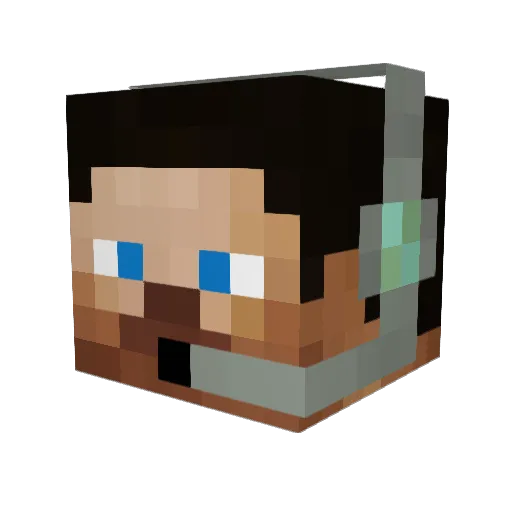 AmysterY_ Minecraft avatar head, 3D render