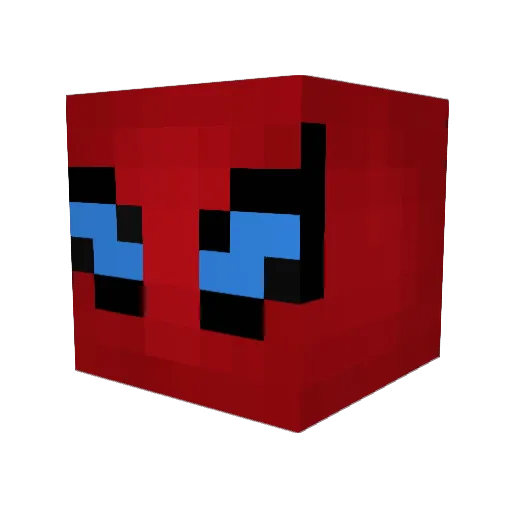 Amysterz Minecraft avatar head, 3D render