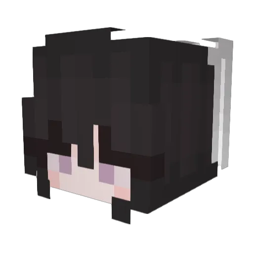 Amytron Minecraft avatar head, 3D render