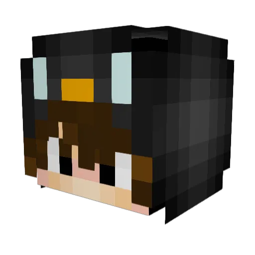 Amzeeeee Minecraft avatar head, 3D render