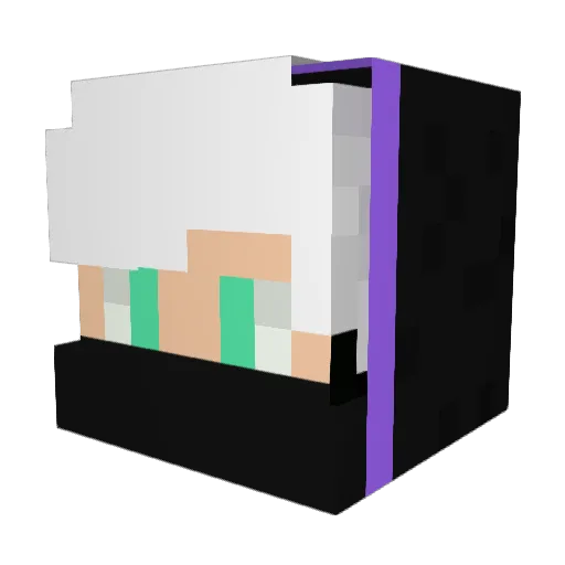 An1c Minecraft avatar head, 3D render