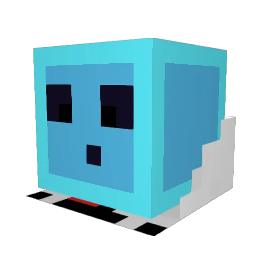 An303 Minecraft avatar head, 3D render