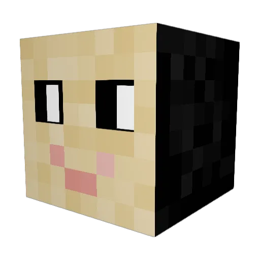 An8ousa Minecraft avatar head, 3D render