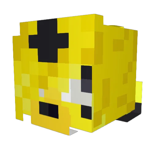 AnAnomalocaris Minecraft avatar head, 3D render