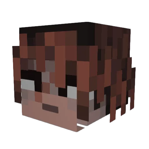AnEldritchGoo Minecraft avatar head, 3D render