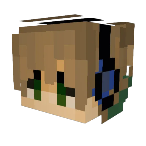 AnEpicLoser Minecraft avatar head, 3D render