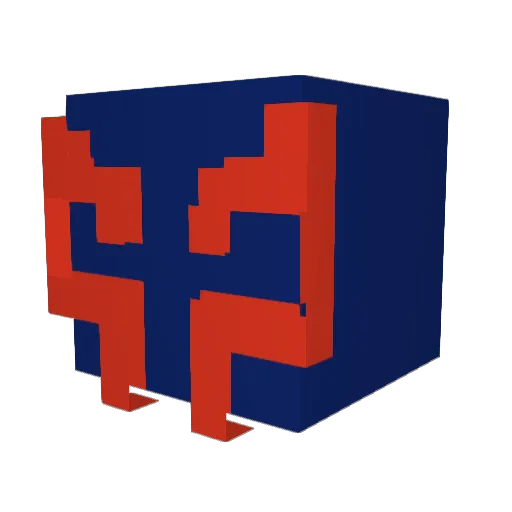 AnGGmF Minecraft avatar head, 3D render