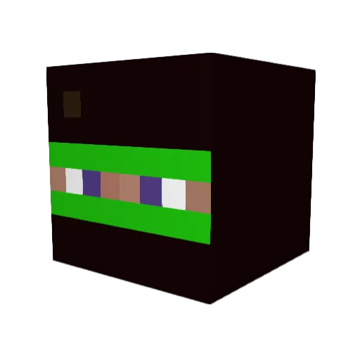 AnGGu Minecraft avatar head, 3D render