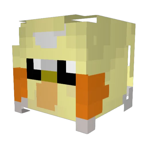 AnGoofyGalamb Minecraft avatar head, 3D render