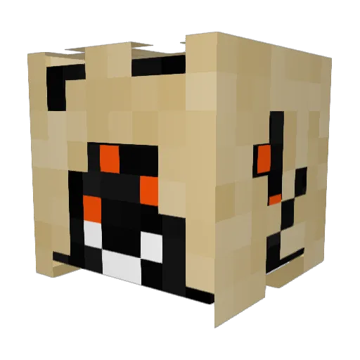 AnGurp Minecraft avatar head, 3D render