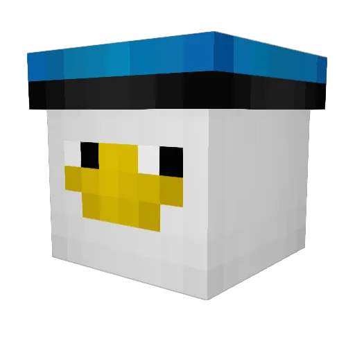 AnJu32 Minecraft avatar head, 3D render