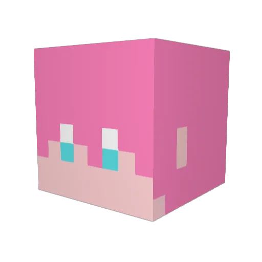 AnLin2002 Minecraft avatar head, 3D render