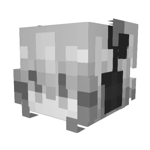 AnLuckyy_ Minecraft avatar head, 3D render