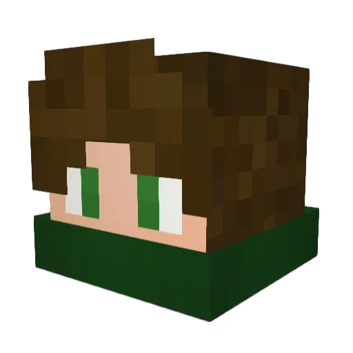 AnM_TR Minecraft avatar head, 3D render