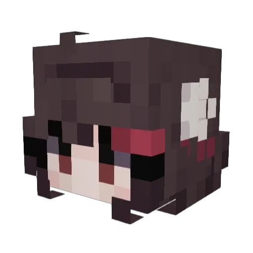 AnOKsauce Minecraft avatar head, 3D render