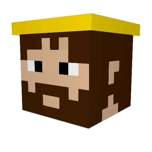 AnObeseNun_x Minecraft avatar head, 3D render