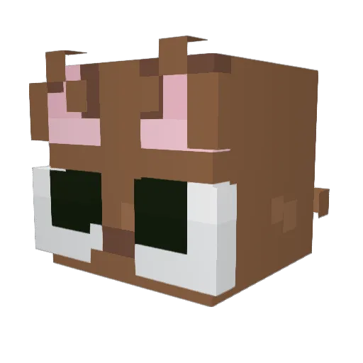 AnOddCat Minecraft avatar head, 3D render