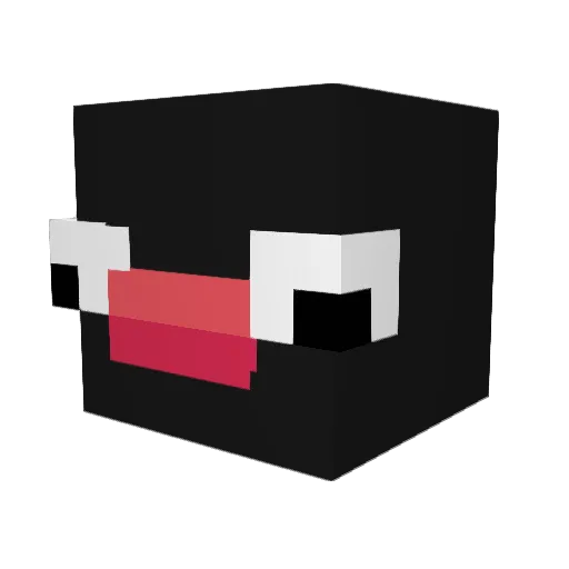 AnOriginStory Minecraft avatar head, 3D render