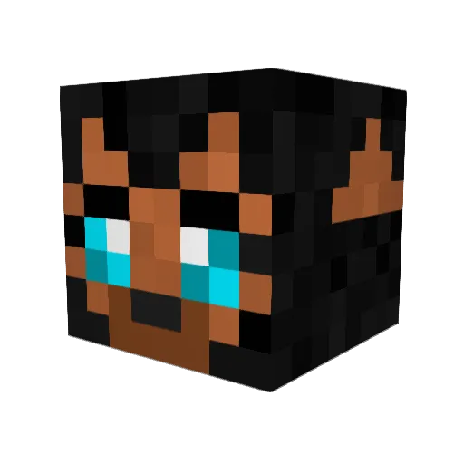 AnPlay Minecraft avatar head, 3D render
