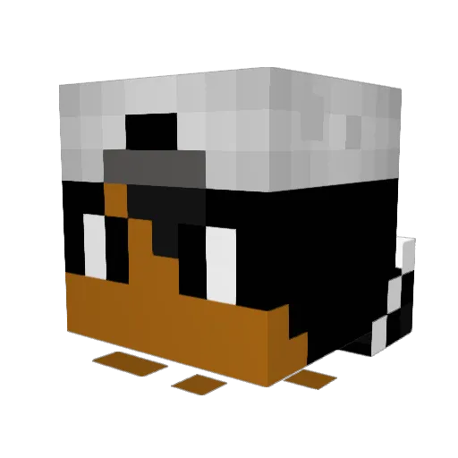 AnTGaming Minecraft avatar head, 3D render