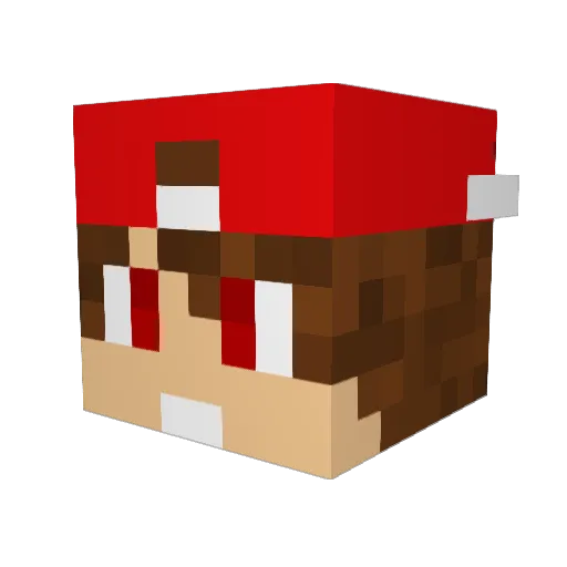 AnTiFacTorY Minecraft avatar head, 3D render