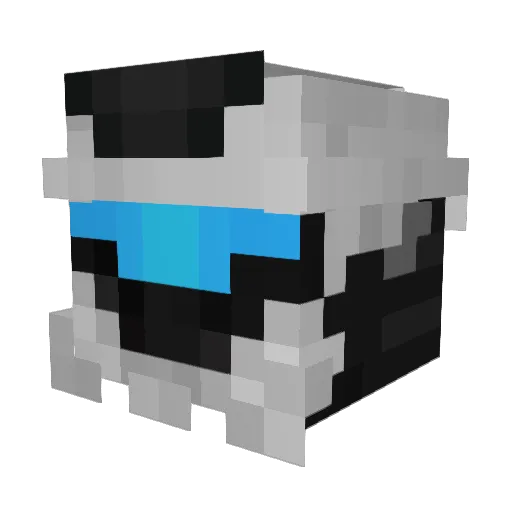 AnTiHoBo Minecraft avatar head, 3D render