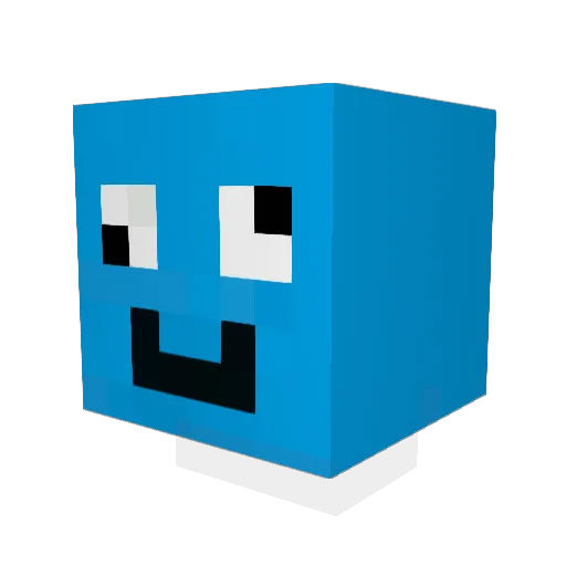 AnTiguArd Minecraft avatar head, 3D render