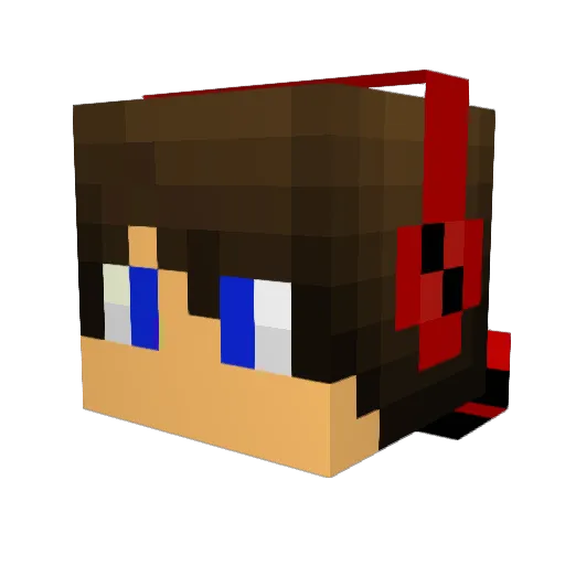AnTo04__ Minecraft avatar head, 3D render