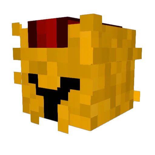 AnTzin33x Minecraft avatar head, 3D render